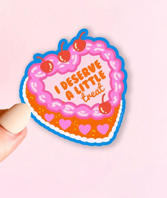 I Deserve A Little Treat Cake Magnet