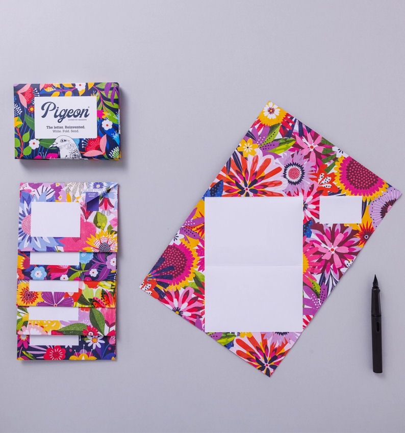 Floral Fantasia Pigeon Botanical Letter Pack