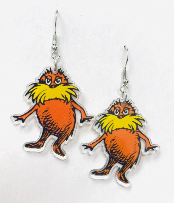Lorax Acrylic Earrings