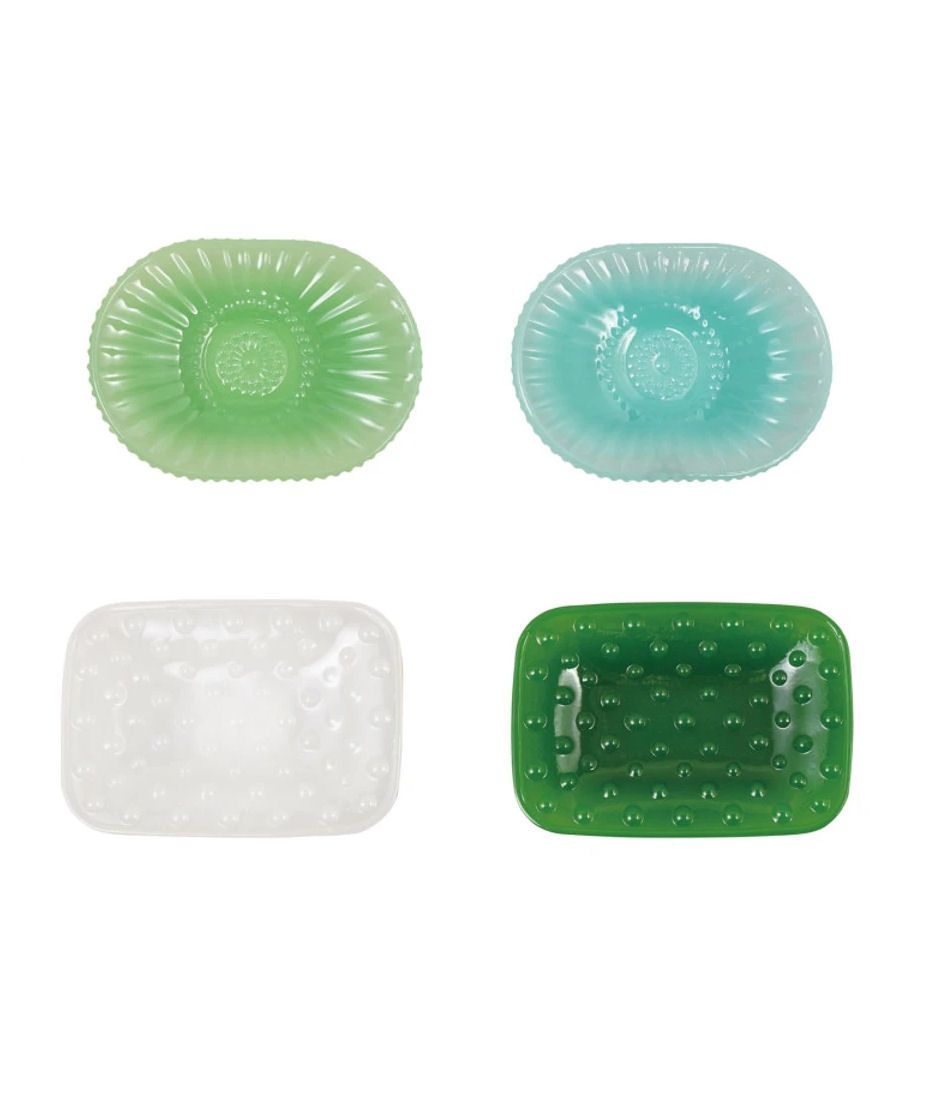 Milk Glass Footed Soap Dish