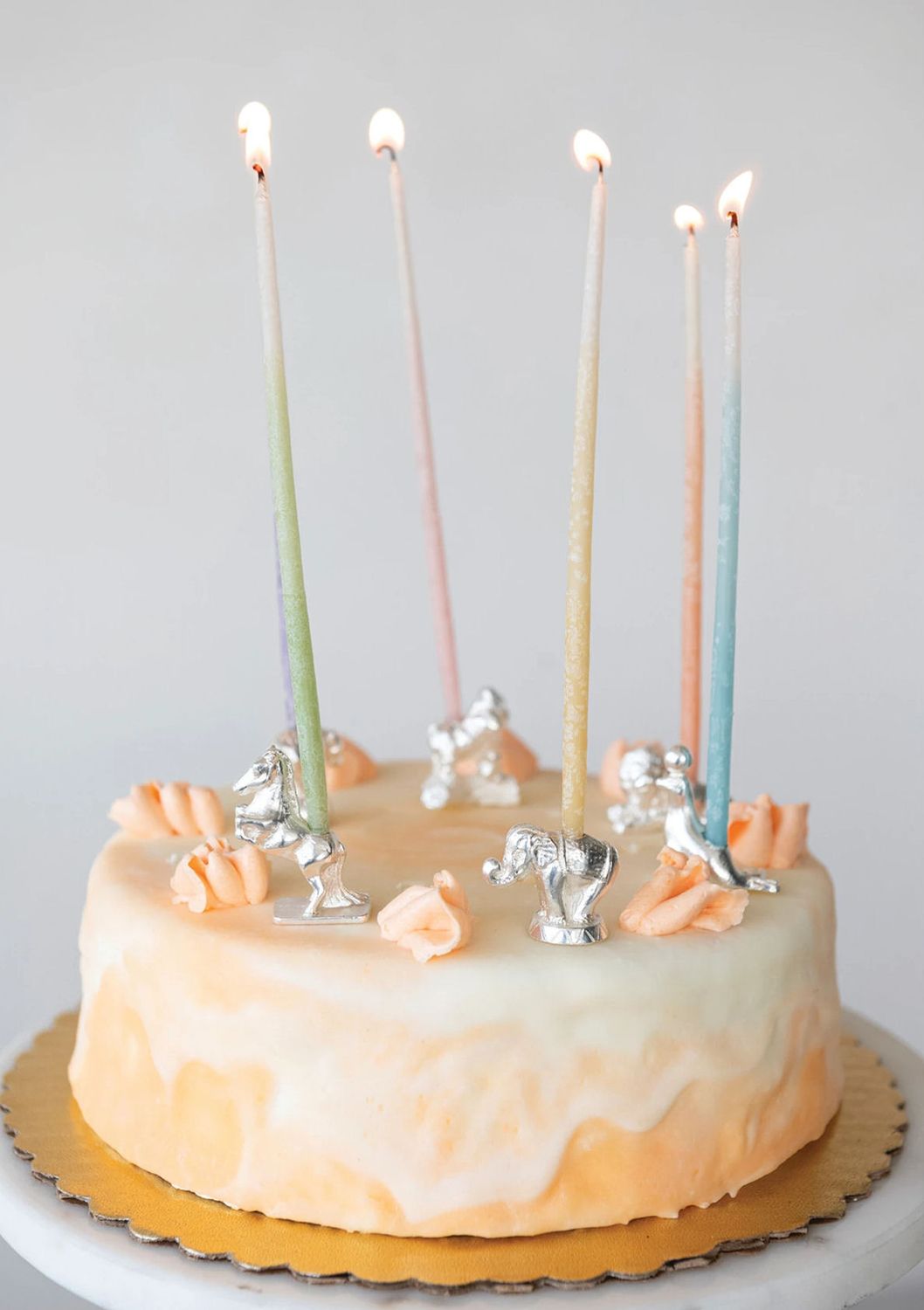 Circus Animal Birthday Cake Candle Holders