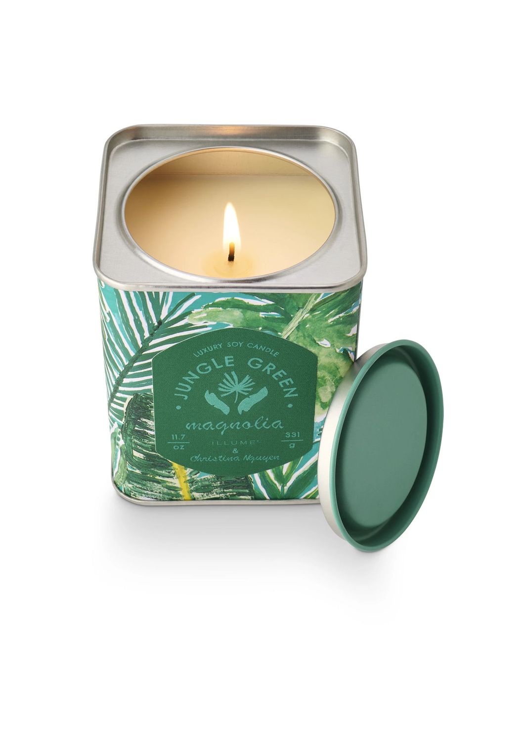 Jungle Green Magnolia Soy Tin Candle