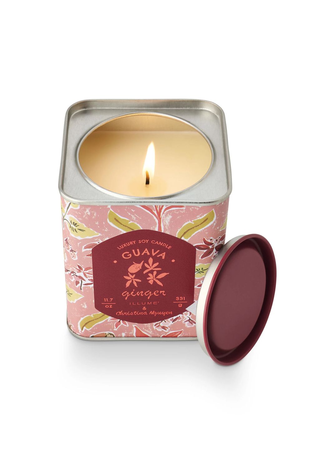 Guava Ginger Scented Soy Tin Candle