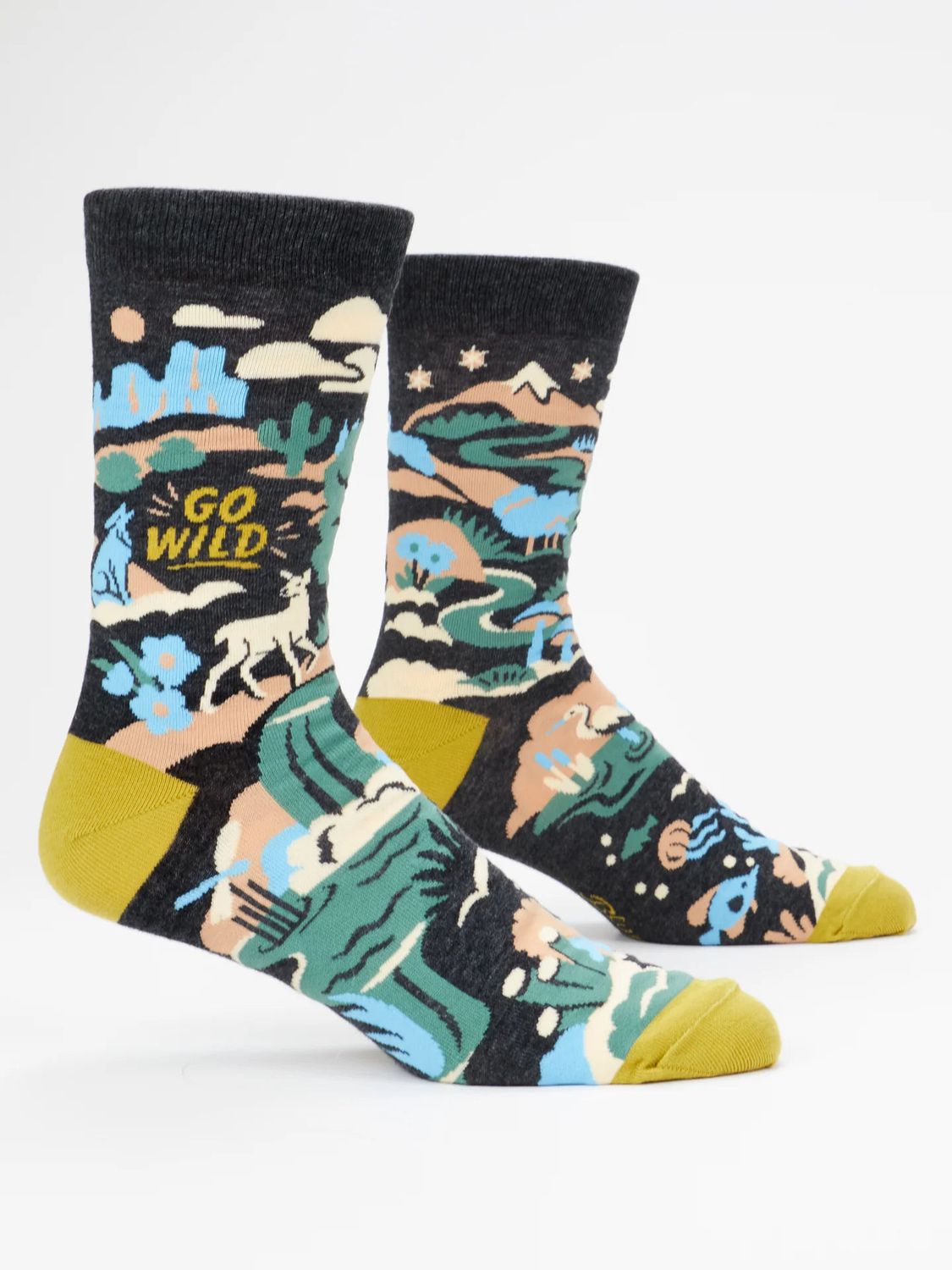 Go Wild Blue Q Men’s Socks