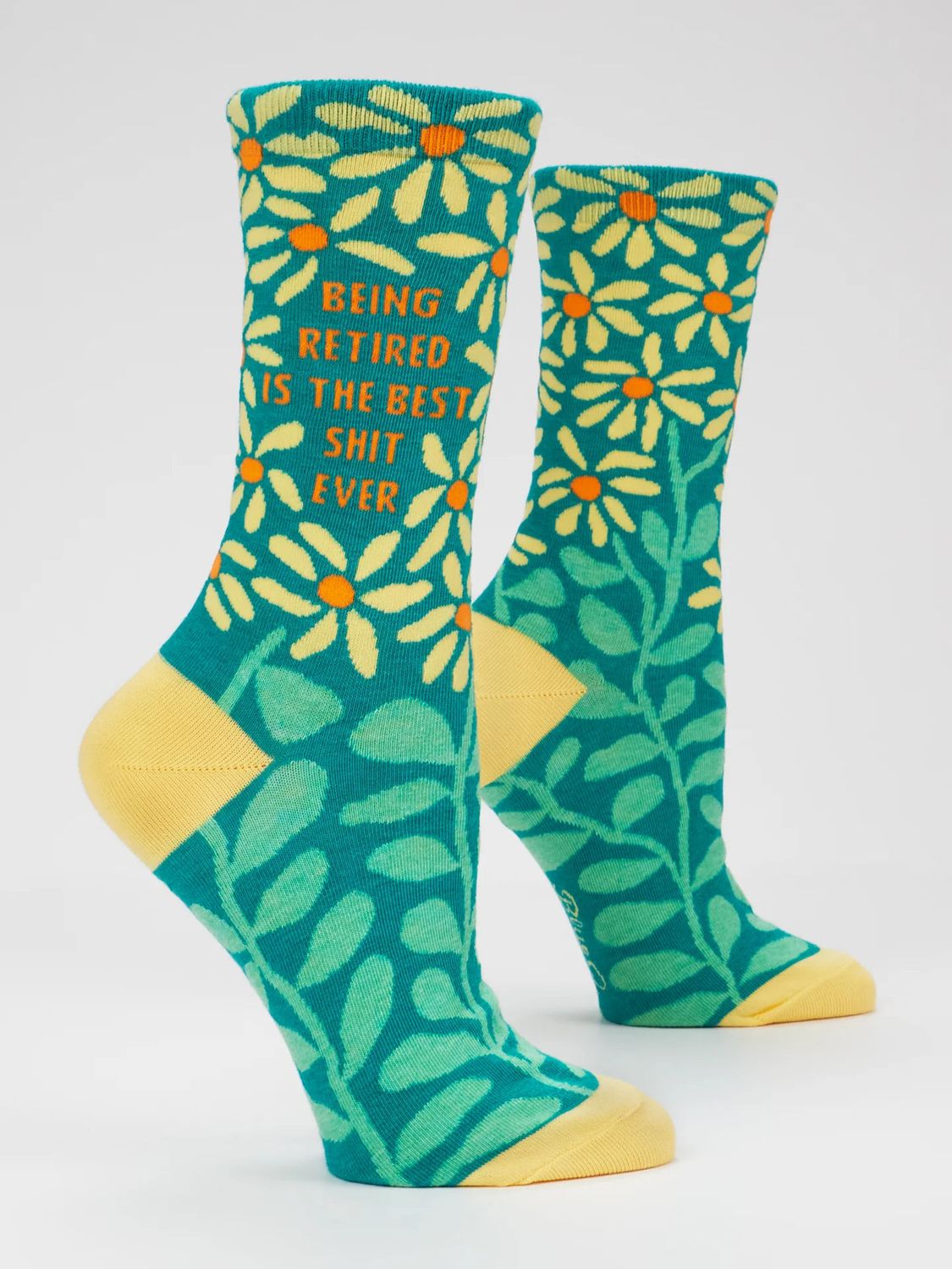 Being Retired Is The Best Shit Ever Blue Q Women’s Socks