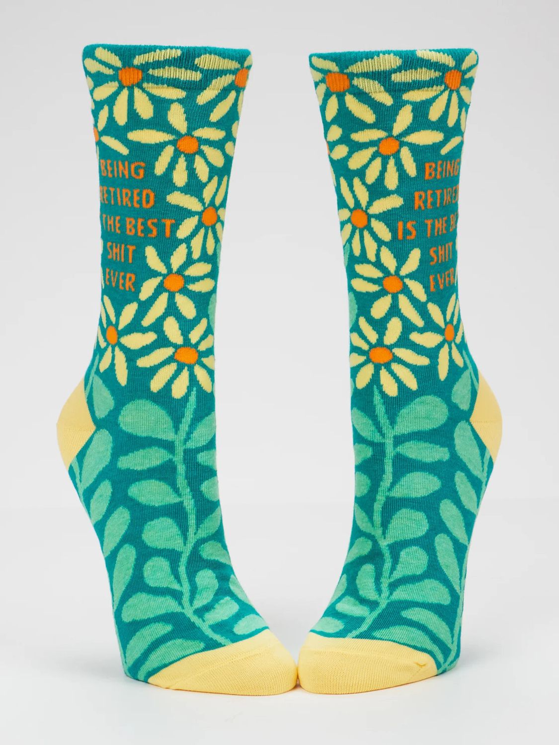 Being Retired Is The Best Shit Ever Blue Q Women’s Socks