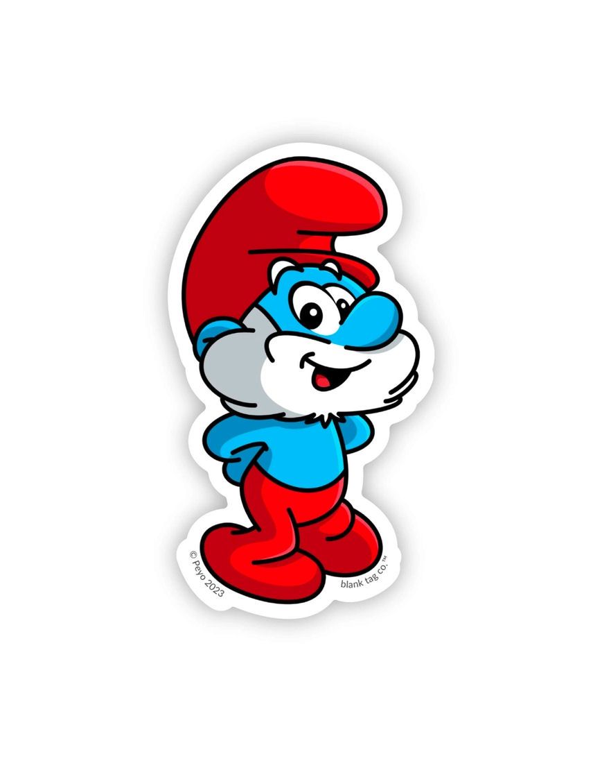 Papa Smurf Sticker