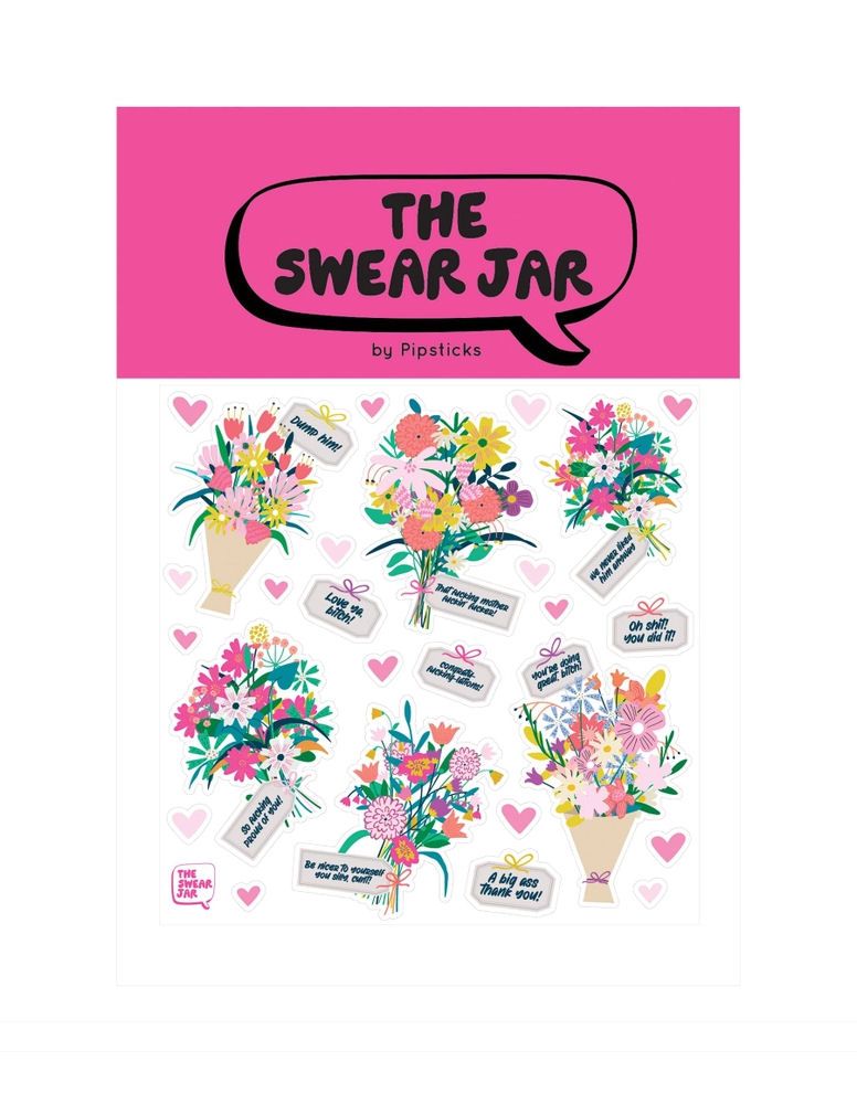 Brutally Honest Bouquets Sticker Sheet