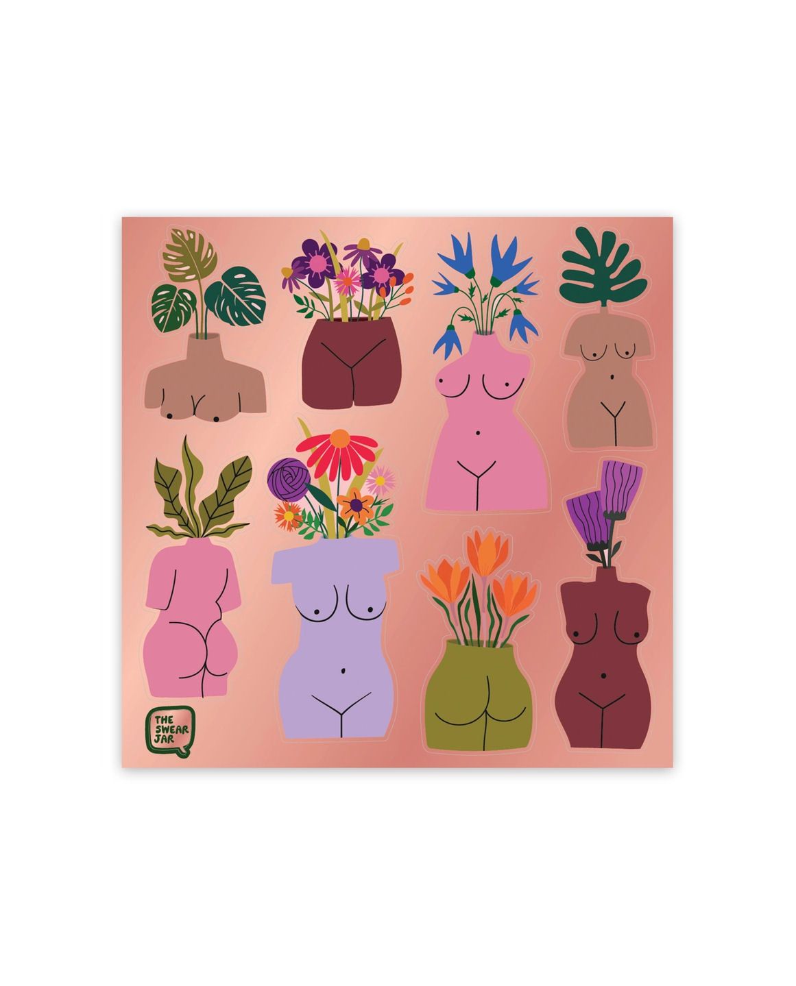 Blooming Bodies Sticker Sheet