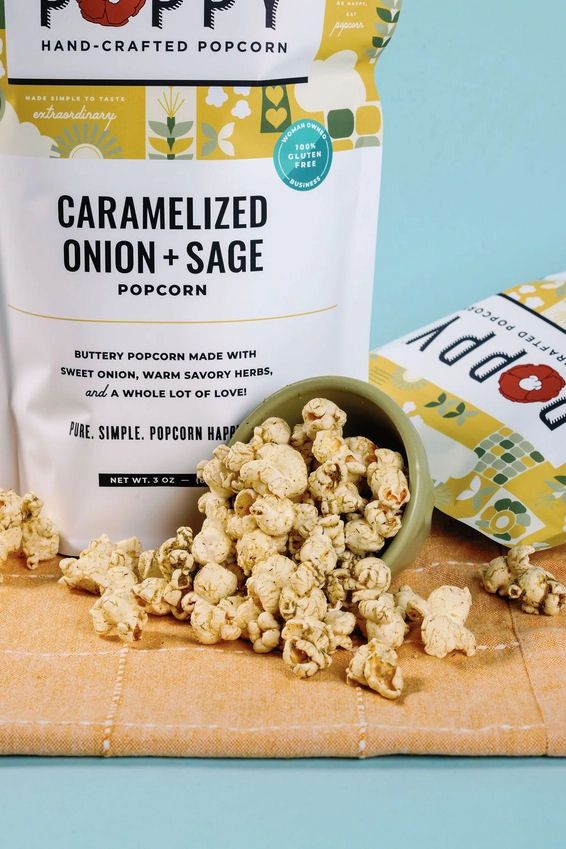 Caramelized Onion And Sage Poppy Popcorn Market Bag
