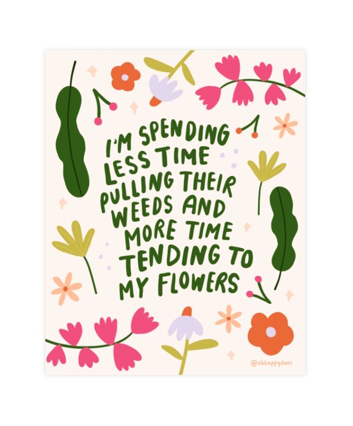 Weeds And Flowers 8x10 Art Print