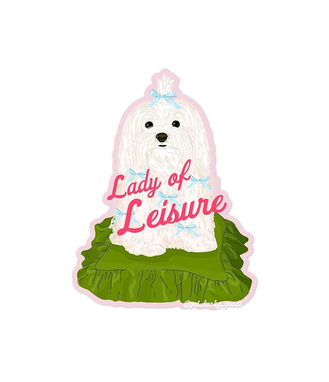Lady Of Leisure Sticker