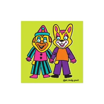 Silly Pals Clown Sticker