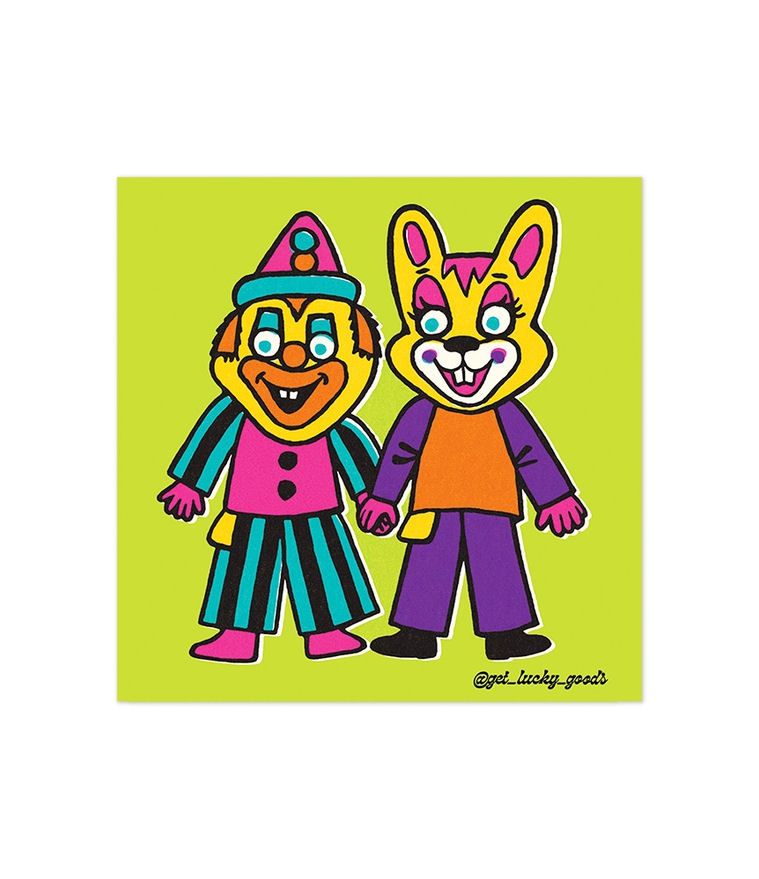 Silly Pals Clown Sticker