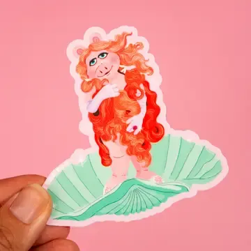 Birth of Ms Piggy Sticker
