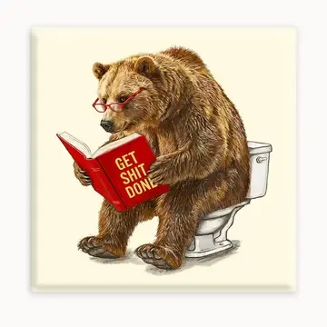 Get Shit Done Bear Magnet