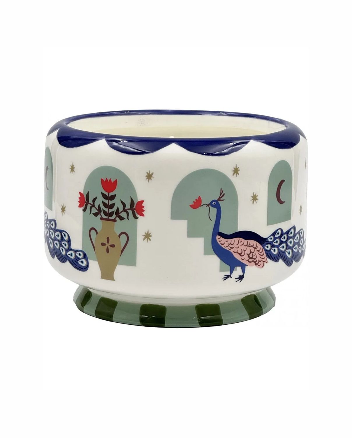 Misted Lime Peacock Soy Wax 4 Wick Candle