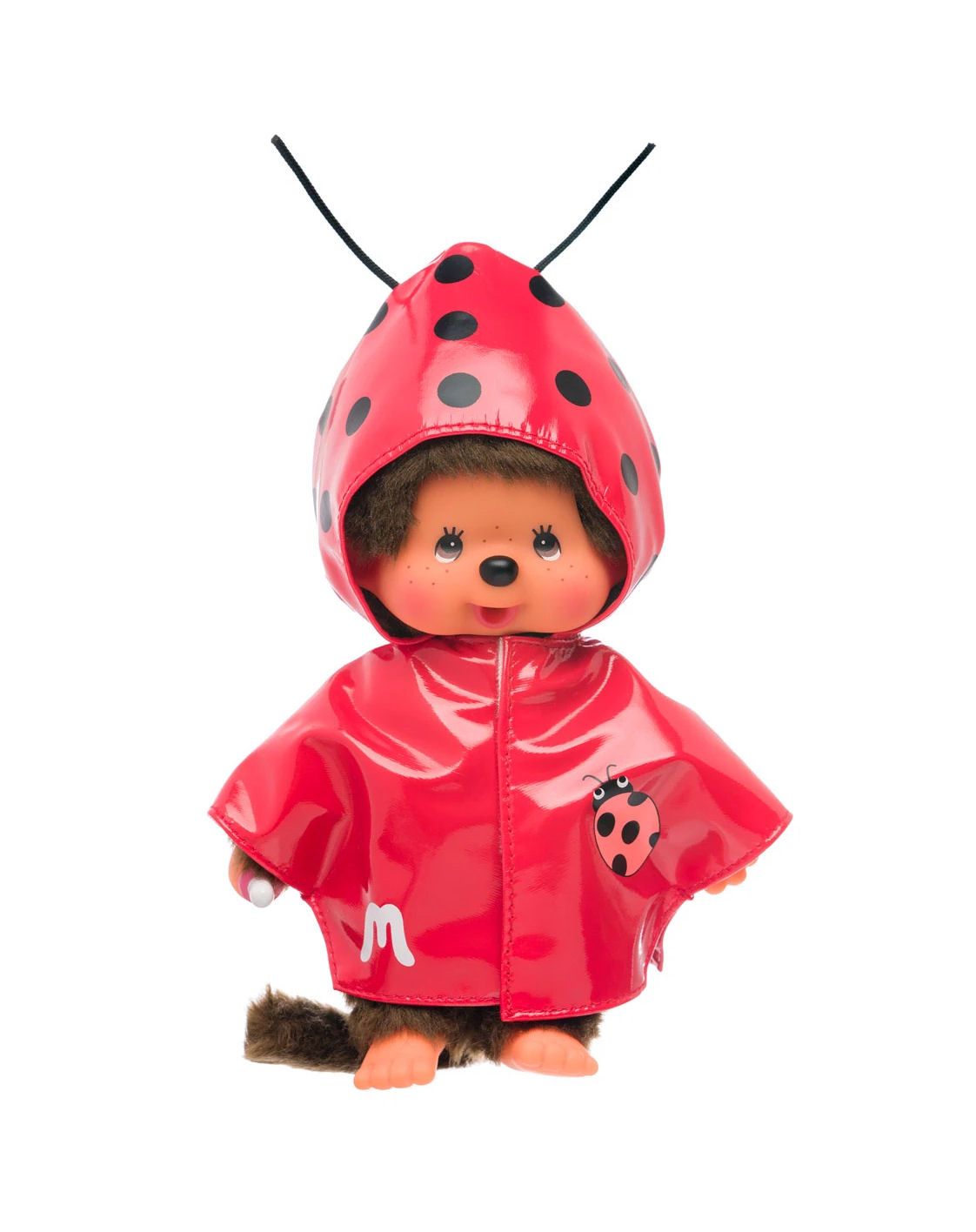 Monchhichi Boy In A Ladybug Raincoat Plush