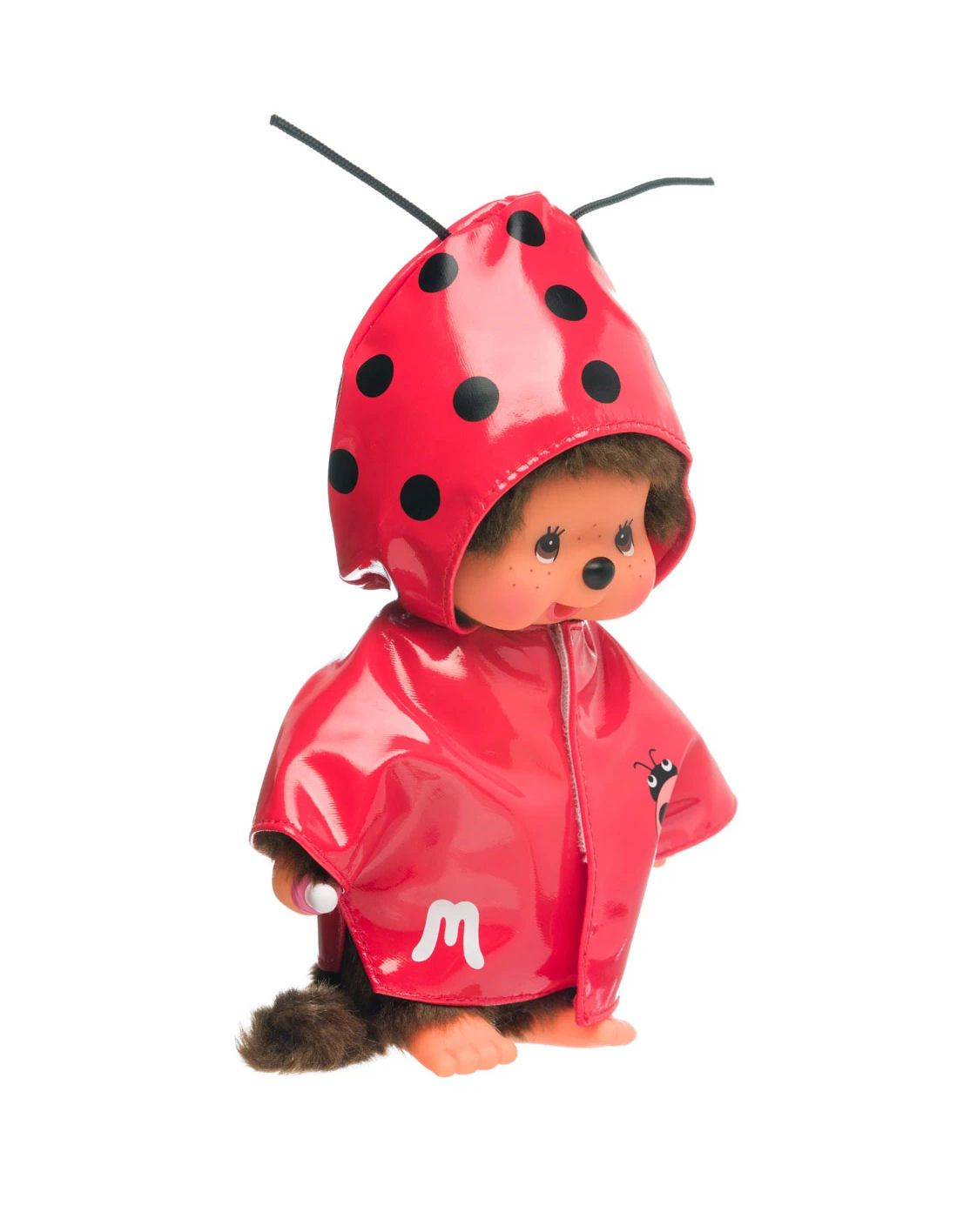 Monchhichi Boy In A Ladybug Raincoat Plush