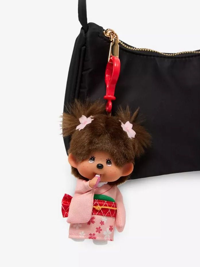 Monchhichi Sakura Kimono Girl Keychain