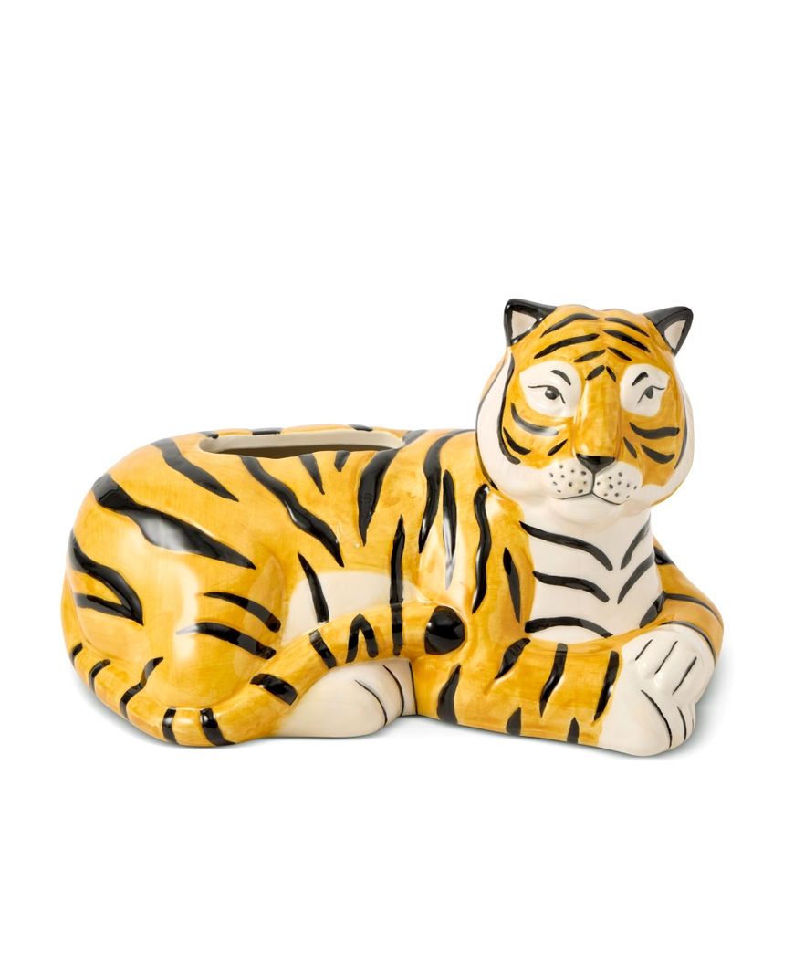 Ceramic Tiger Tissue Box