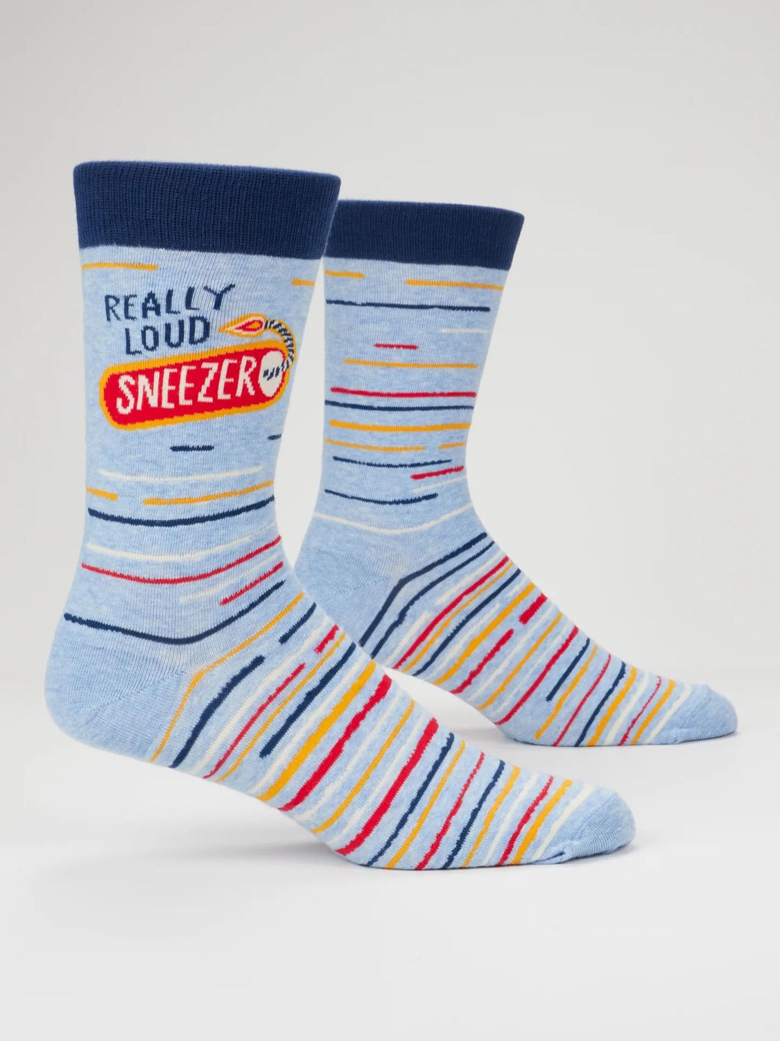 Really Loud Sneezer Blue Q Men’s Socks