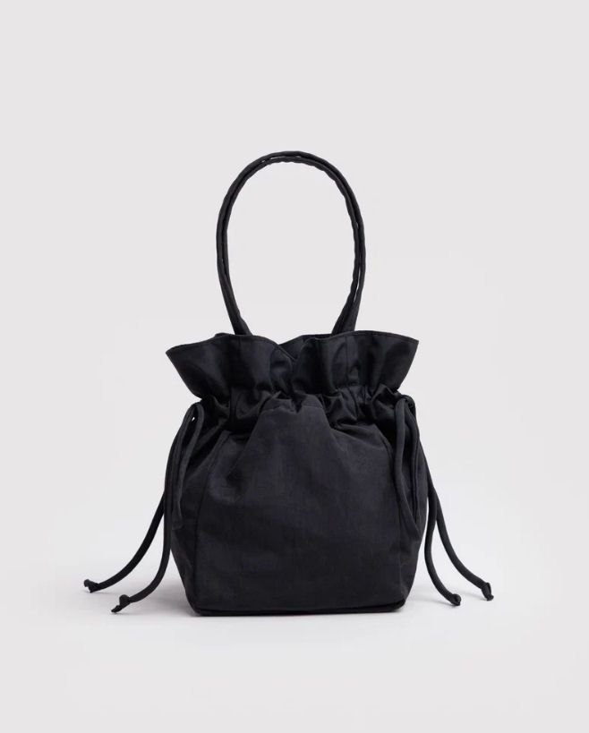 Baggu Nylon Drawstring Bag Black