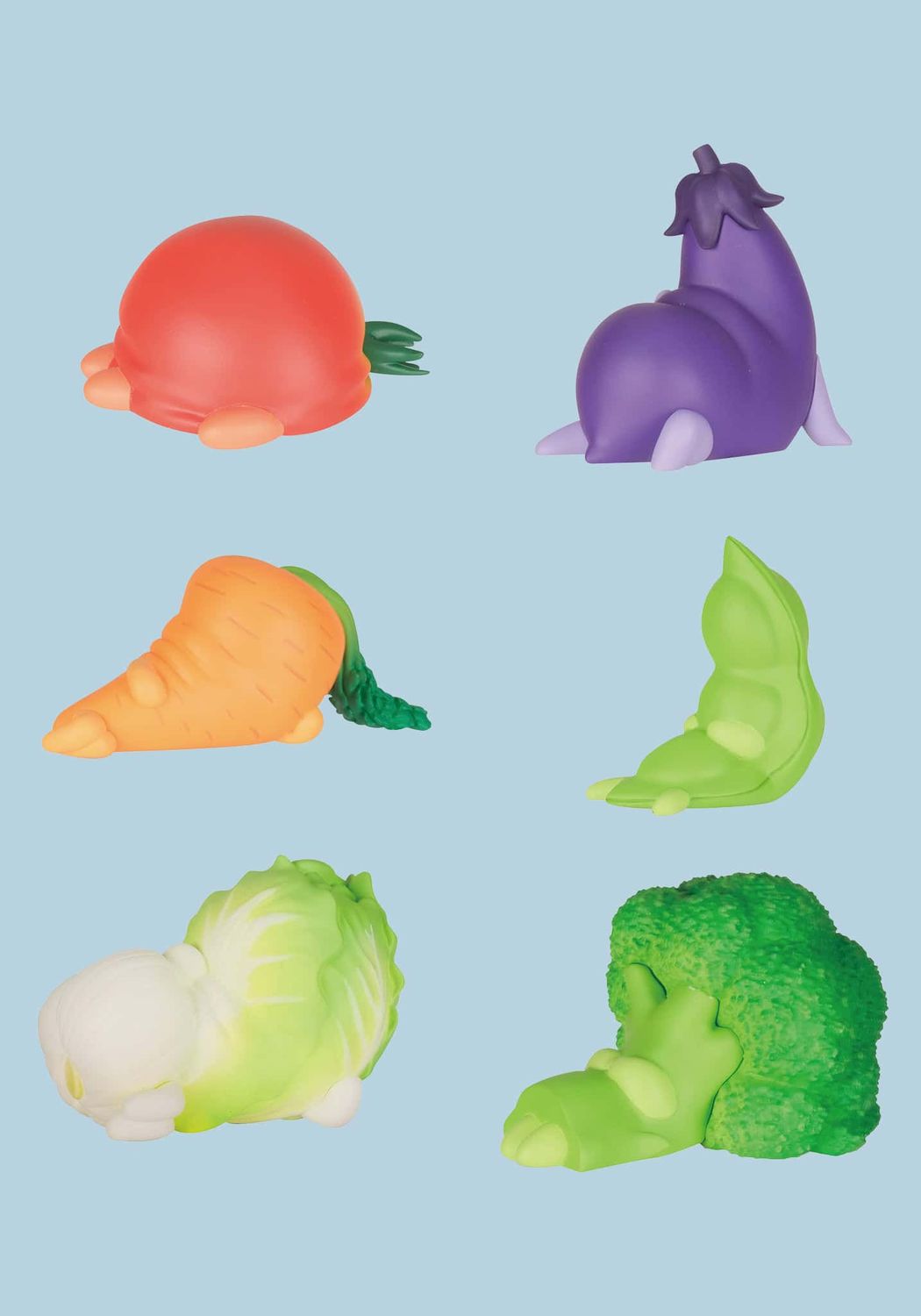 Lazy Veggies Blind Box Figurines