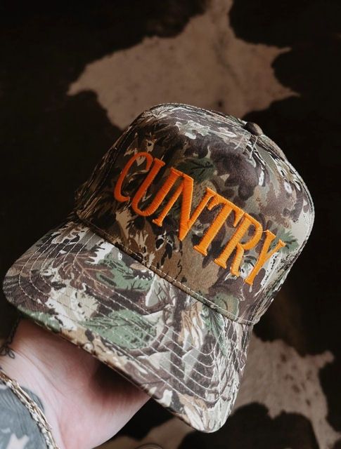 Cuntry Camo Trucker Hat