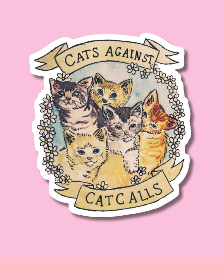 Cats Against Cat Calls Sticker