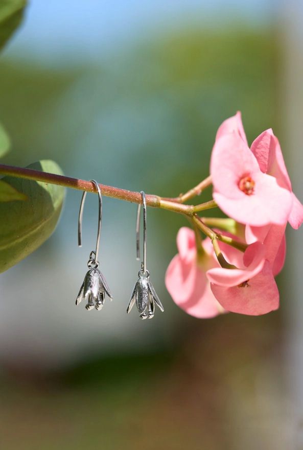 Courtenay Tulip Silver Earrings