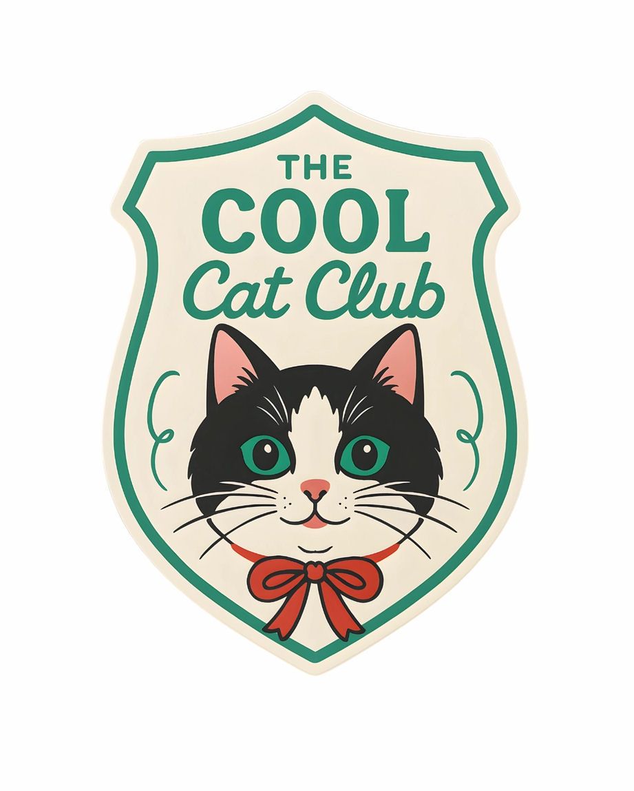 Cool Cat Club Sticker