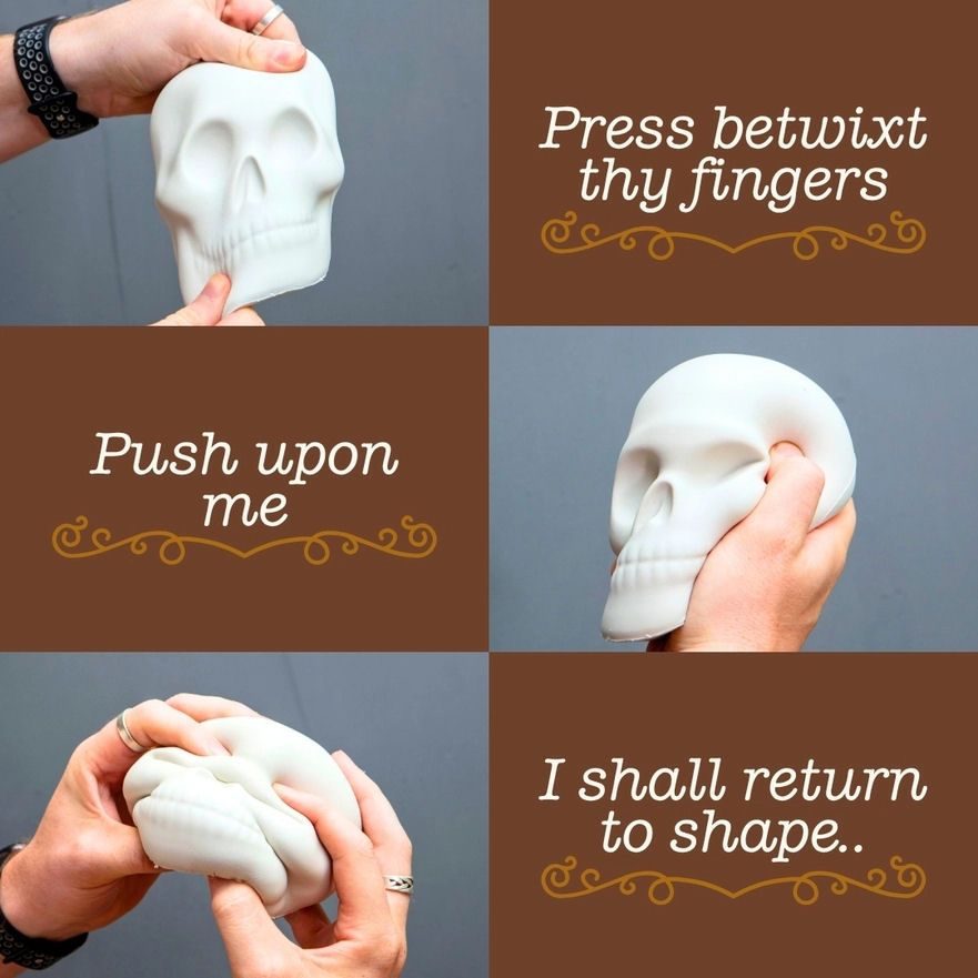 Alas Poor Yorick Skeleton Stress Toy