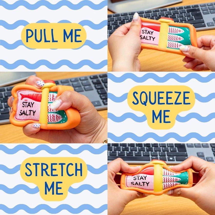 Stay Salty Sardine Tin Stress Toy