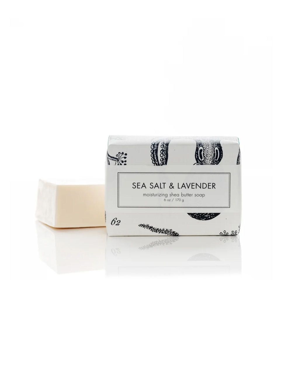 Sea Salt And Lavender 6 oz Shea Butter Soap