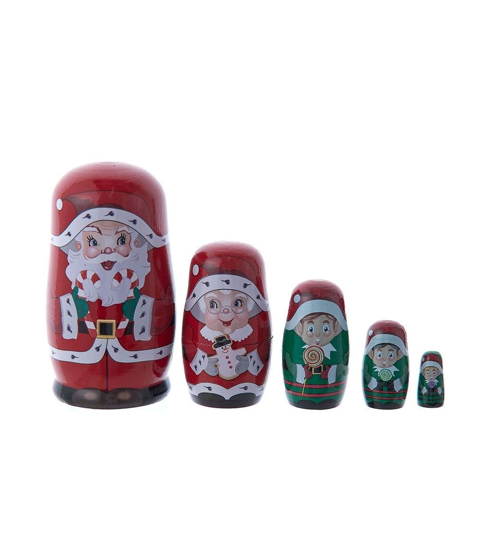 Santa Set Of 5 Nesting Dolls