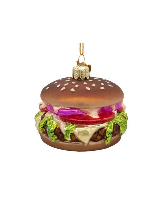 Burger Glass Ornament