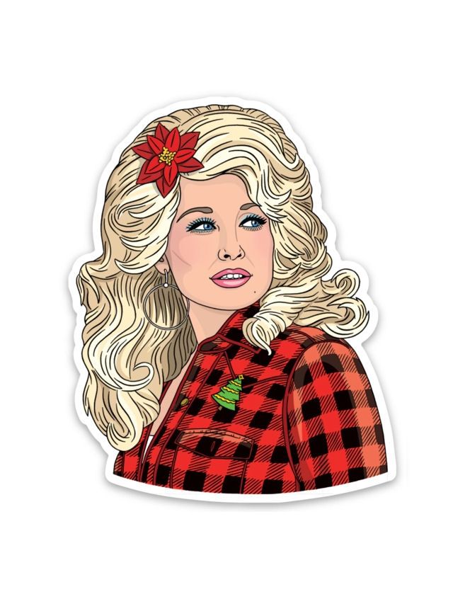 Dolly Parton Christmas Sticker