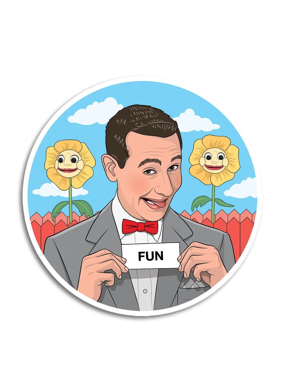 Pee-Wee The Secret Word Is Fun Sticker