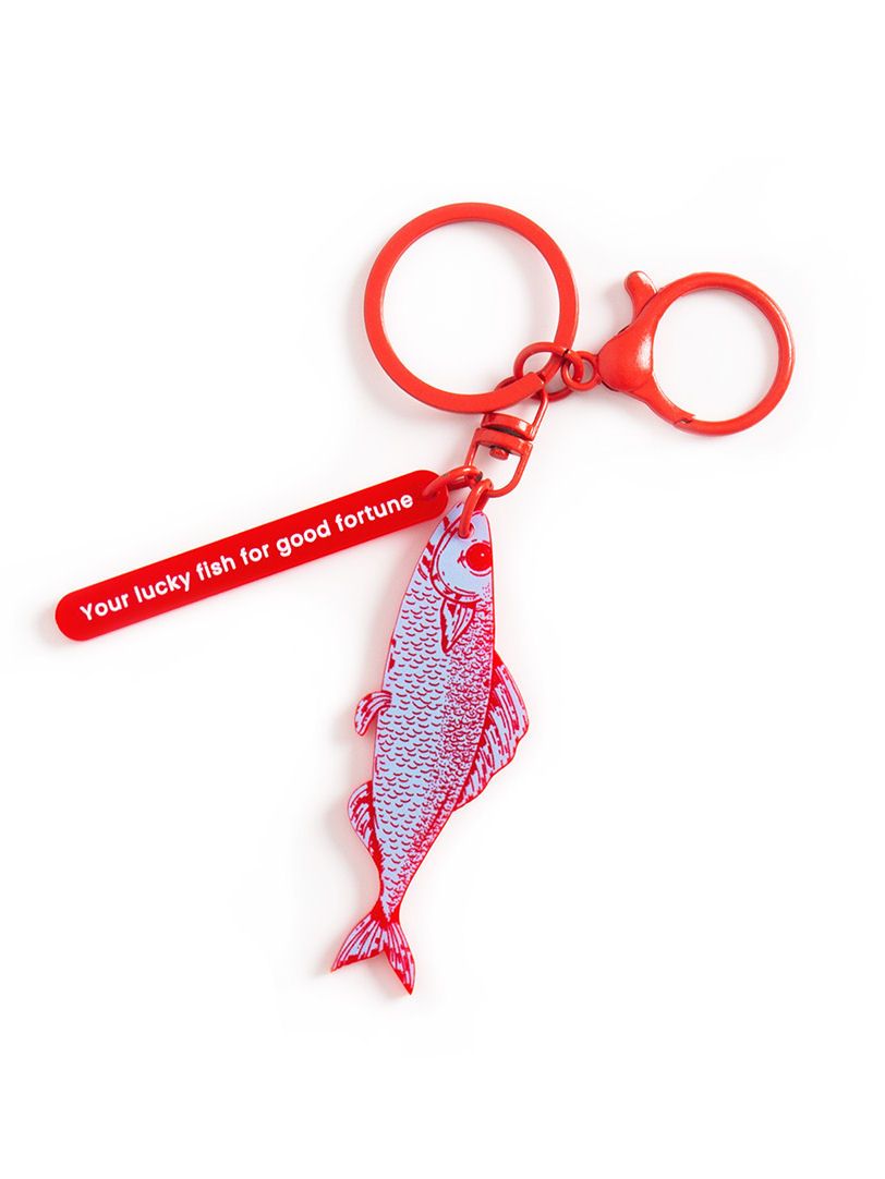 Lucky Fish Pisces Keychain