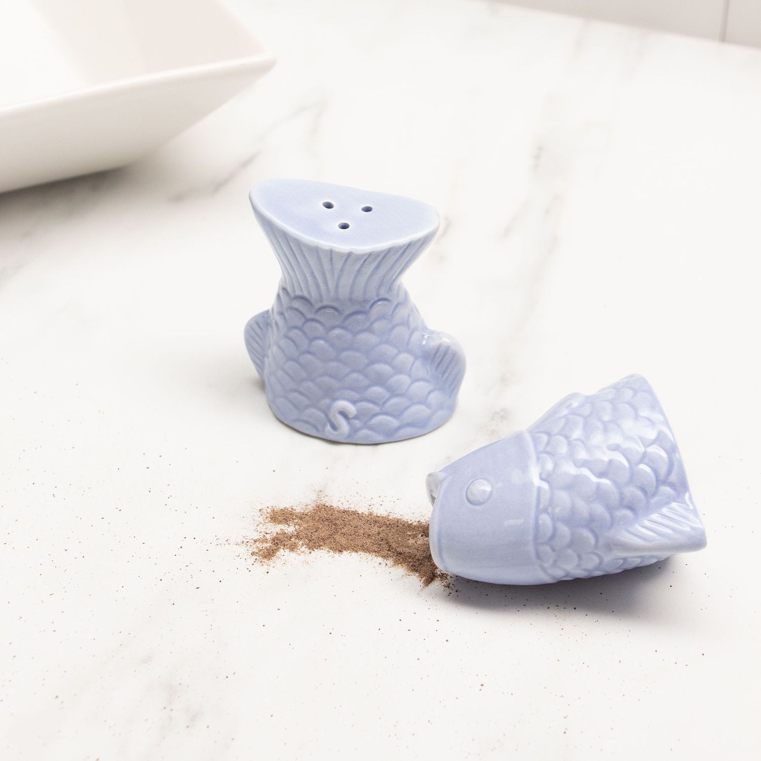 Pisces Fish Salt And Pepper Shaker Set