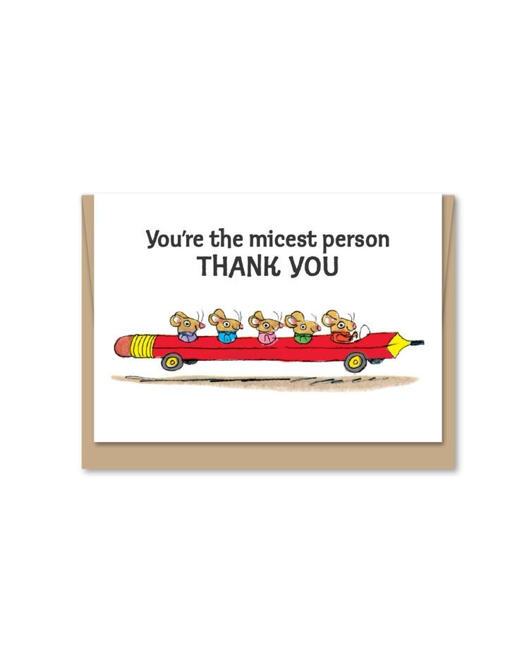 Richard Scarry's Micest Pearson Thank You Mini Card