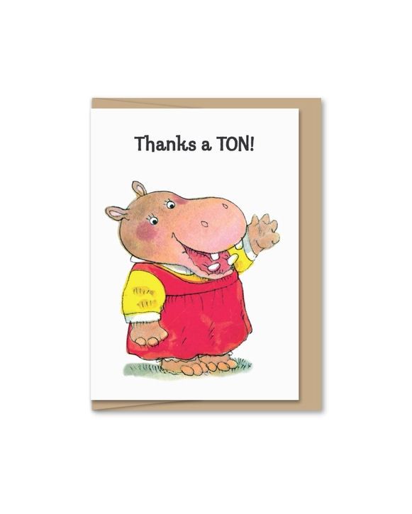 Richard Scarry's Thanks A Ton Mini Card