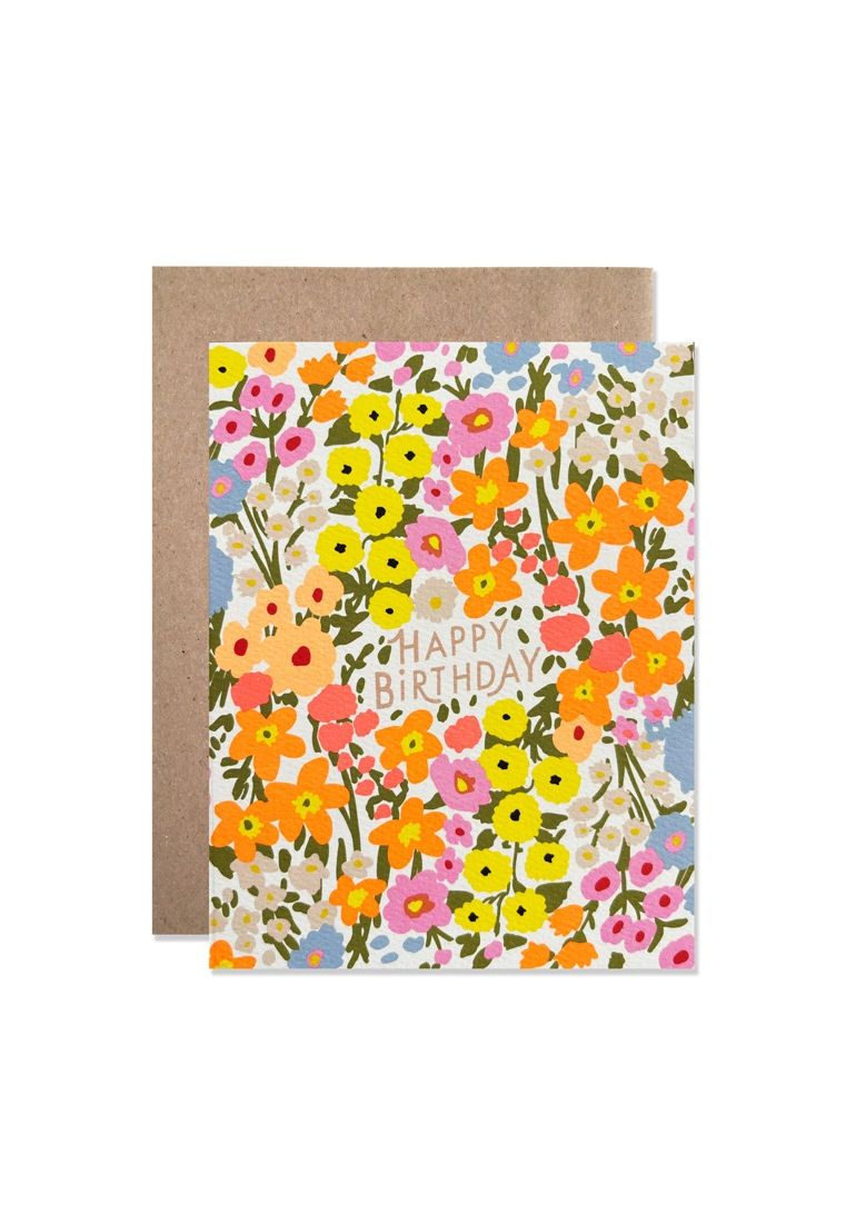 Happy Birthday Floral Card