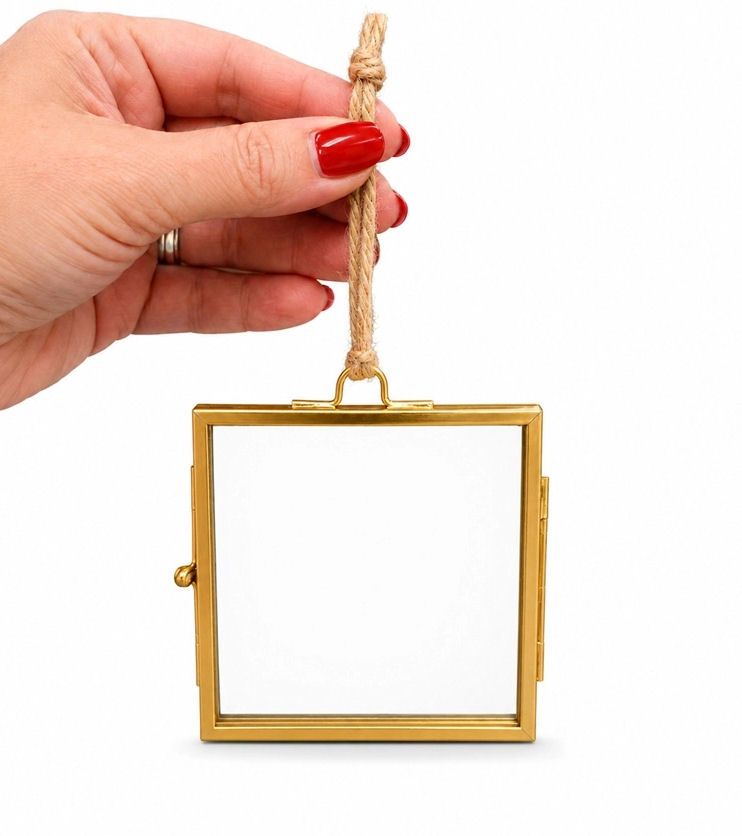 Gold Square Hanging Frame