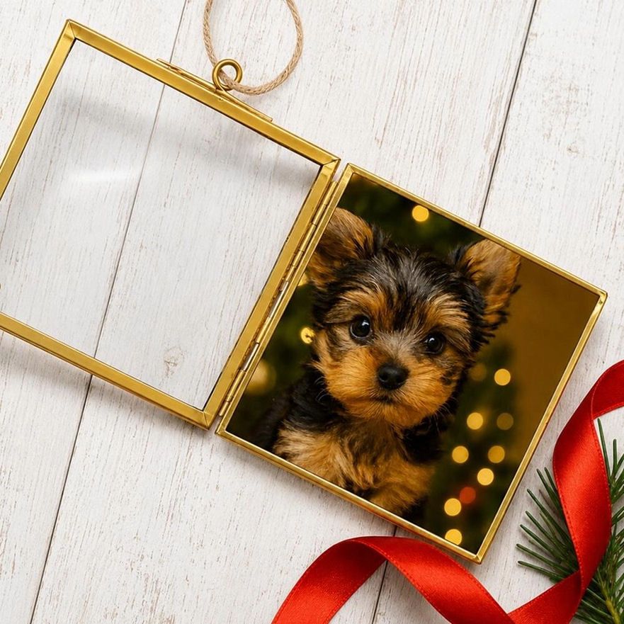 Gold Square Hanging Frame