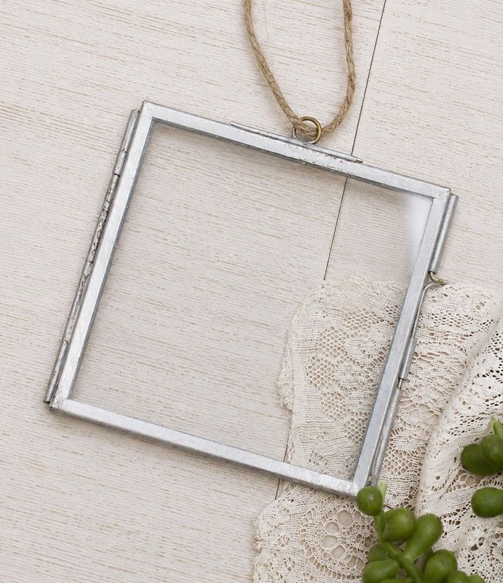 Silver Square Hanging Frame