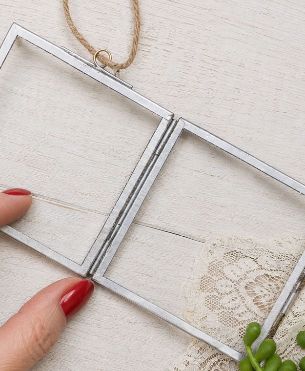Silver Square Hanging Frame