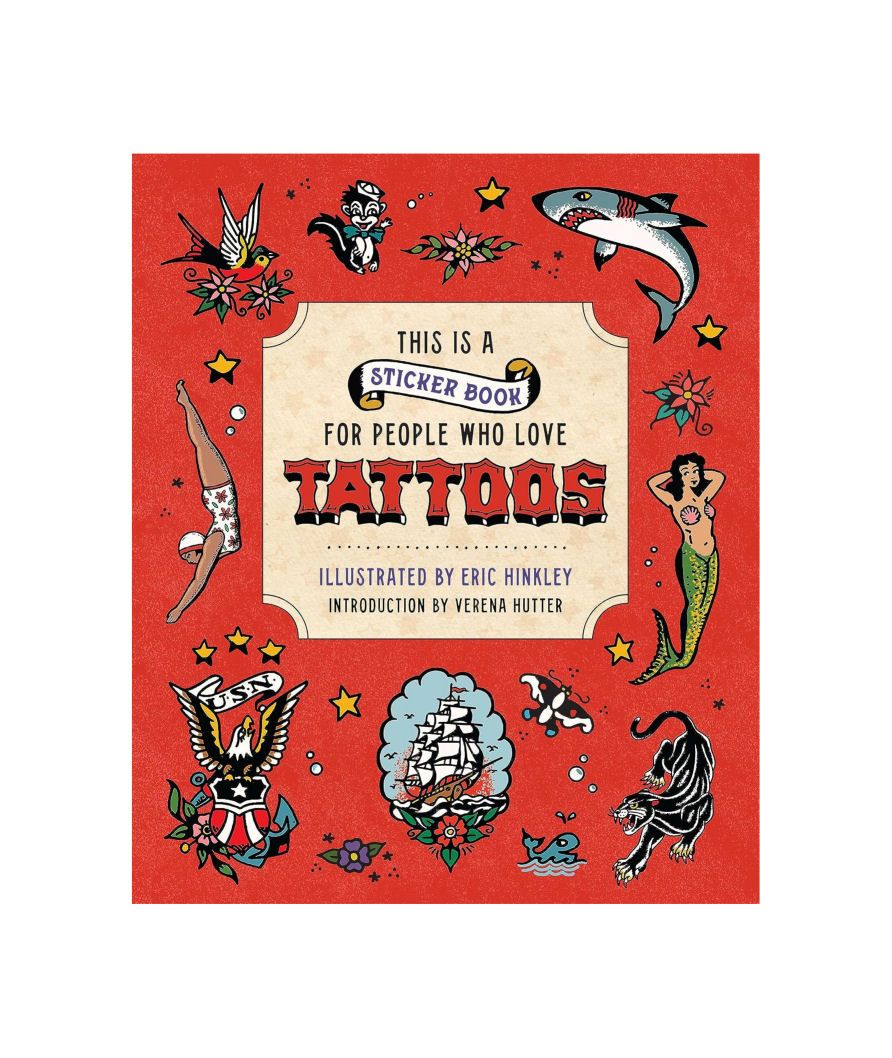 This Is A Sticker Book For People Who Love Tattoos Hardcover Book