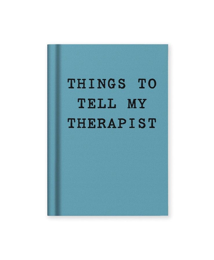 Things To Tell My Therapist Mini Fabric Hardcover Notebook